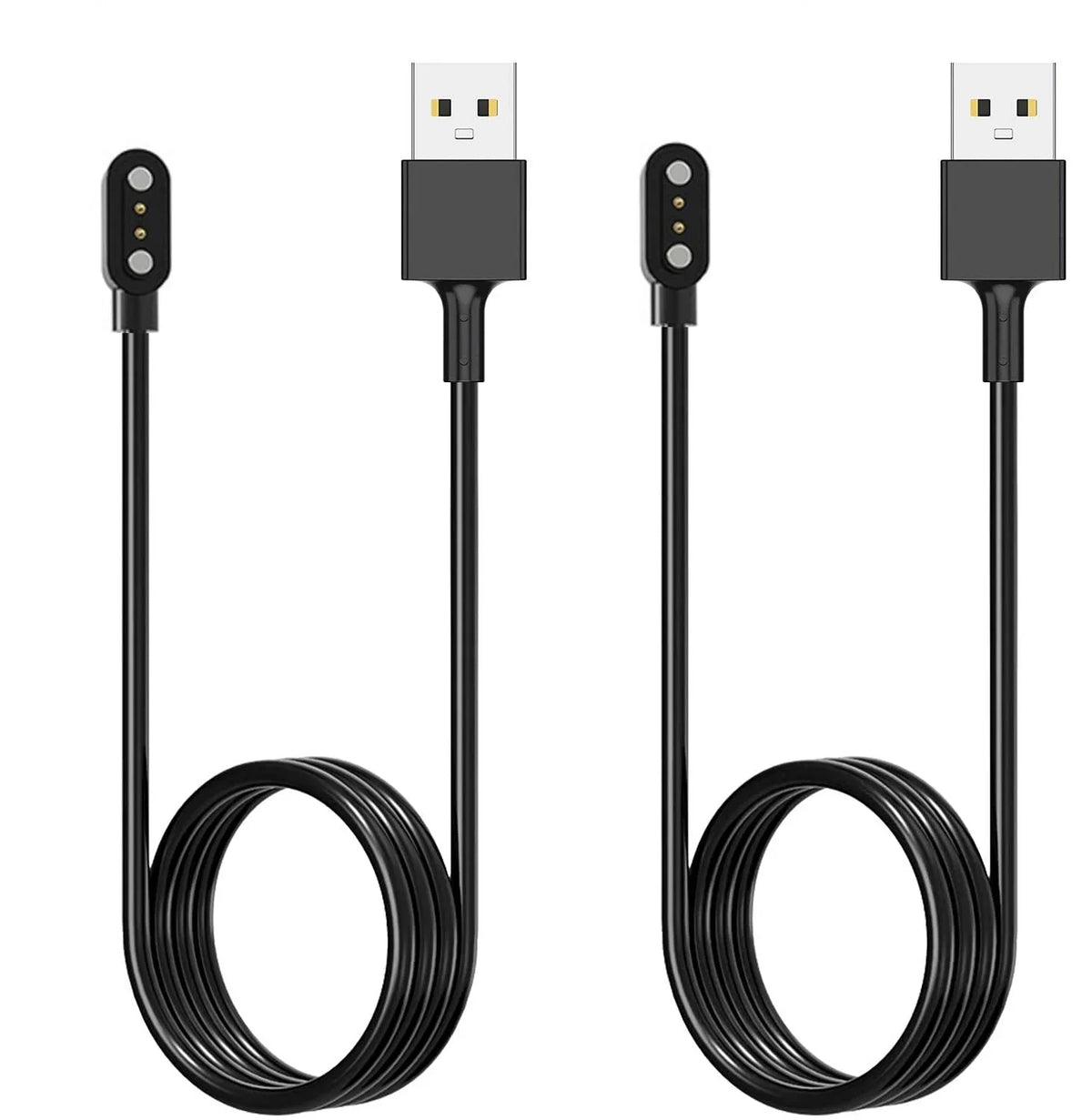 3.3FT SW021 Smart Watch Cable Charging ID205L [2-Pack] SW023 Charger Willful Magnetic for VeryFitPro USB YAMAY Letsfit