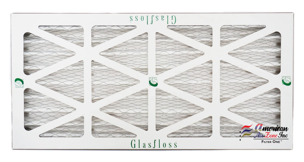 Filter - of Glasfloss AC 2" 12x25x2 - - Pleated HVAC MERV Furnace - The Made - - 4) USA. Air (Pack Home Air or In Air or Office Filter 10 Filter