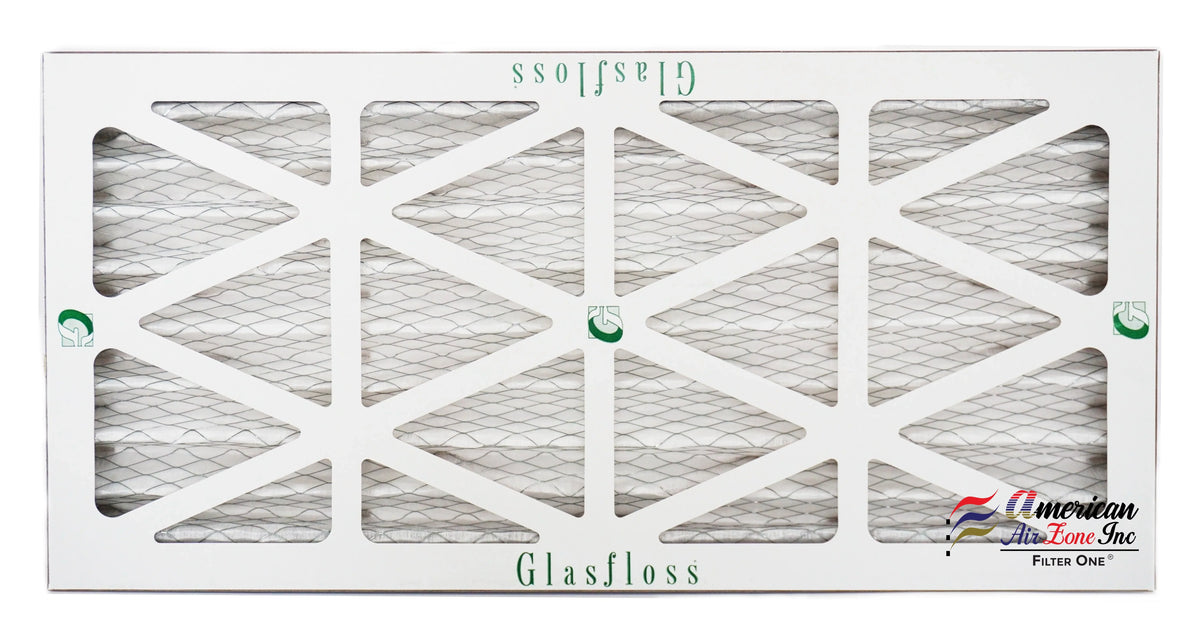 Filter - of Glasfloss AC 2" 12x25x2 - - Pleated HVAC MERV Furnace - The Made - - 4) USA. Air (Pack Home Air or In Air or Office Filter 10 Filter