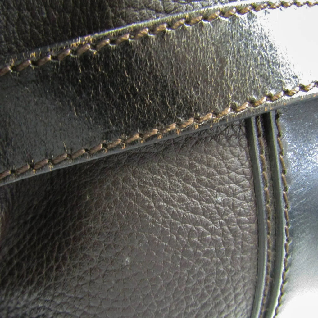 Brown Dark (Good) Bag Women's Burberry Leather Handbag,Shoulder Pre-Owned 3801199