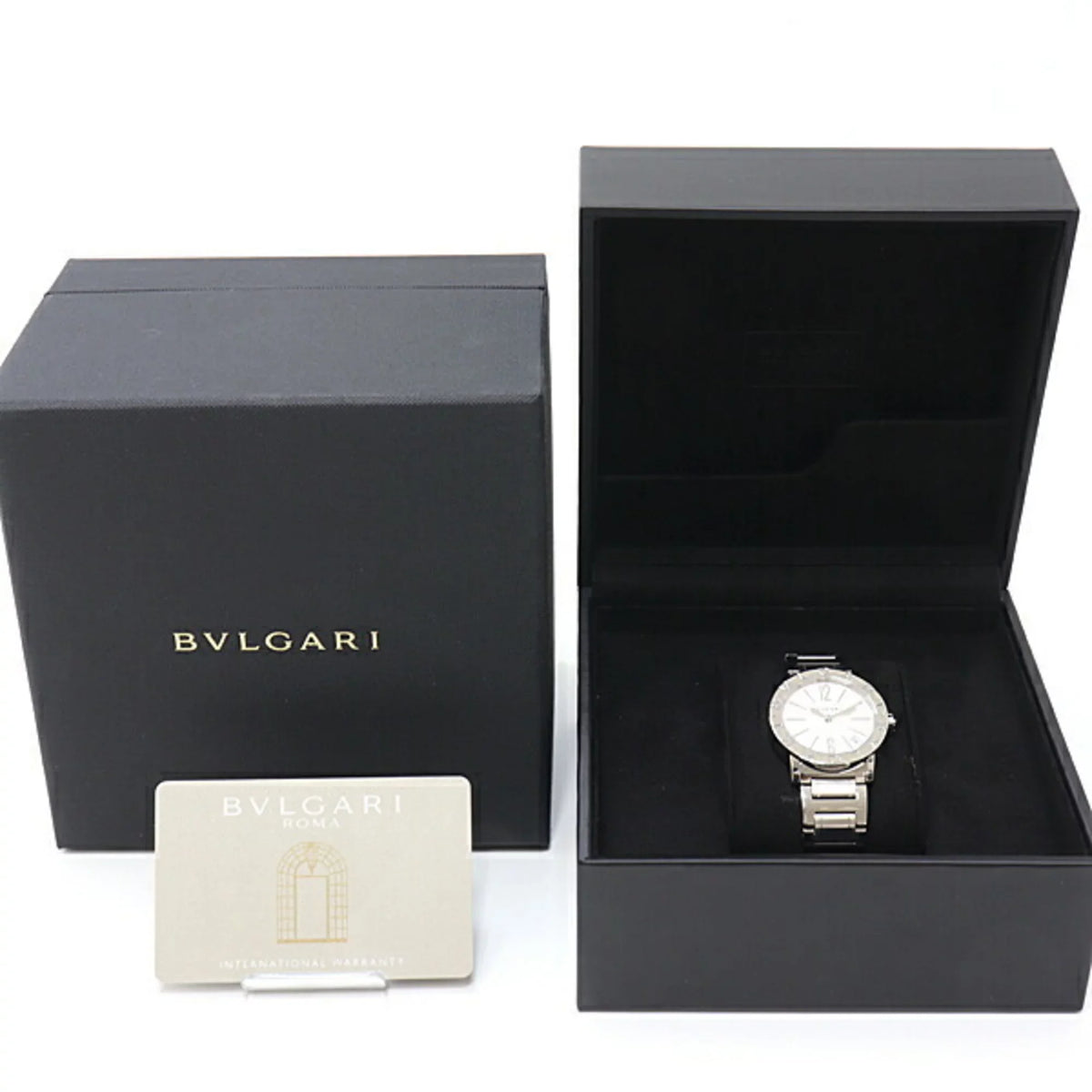 BBL33WSSD Pre-Owned White Automatic Dial BVLGARI Boys Shell Bulgari New) Watch (Like Winding