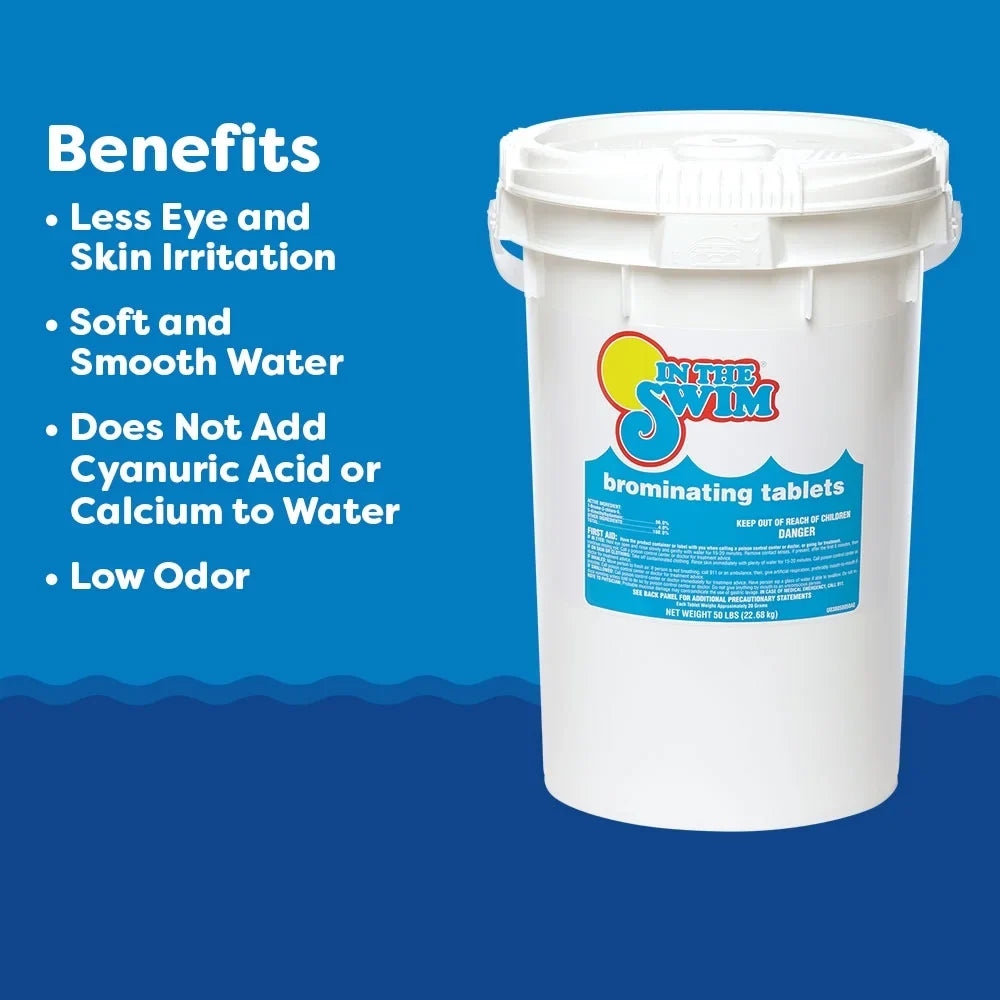 U038008032AE 8 Sanitizer Swim Bromine In 61% or Spas, 1 Bromine Tubs, Chlorine - Pre-Stabilized, The Available Odor, Alternative Tablet Swimming Inch - Hot Pounds Pools for - Low