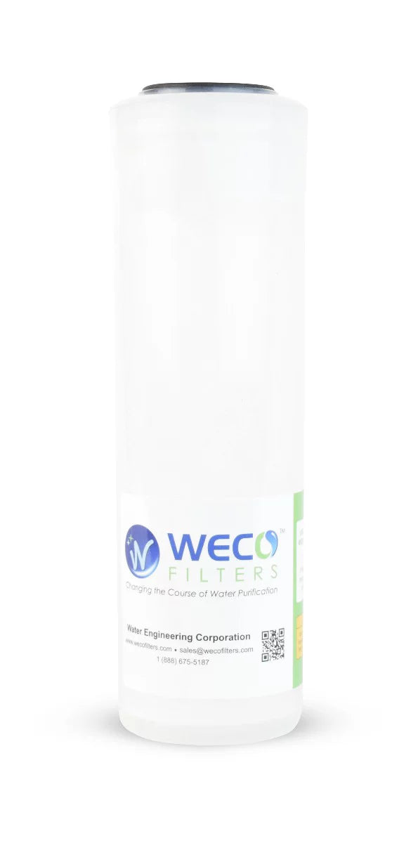 & GAC Custom ½ & 2 Cartridge x WECO Chlorine for Carbonate Blend Neutralization " GAC-CALC-1025 Filter 10" Calcium