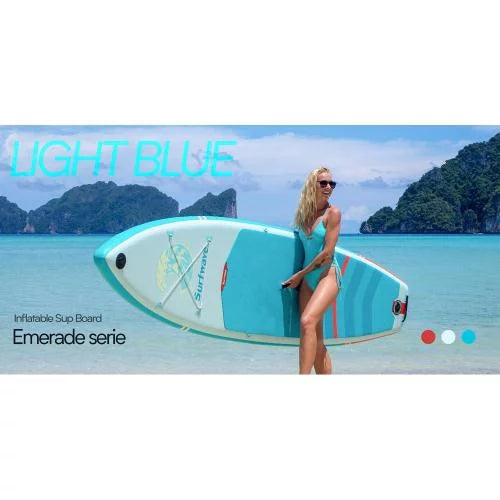 Boards Paddle, Pump,Wide Up Non-Slip Stance, & & With Backpack, Hand Comfort Adults 10'8''*33"*6" Deck Inflatable Premium Stand Accessories for Paddle Youth Leash, SUP
