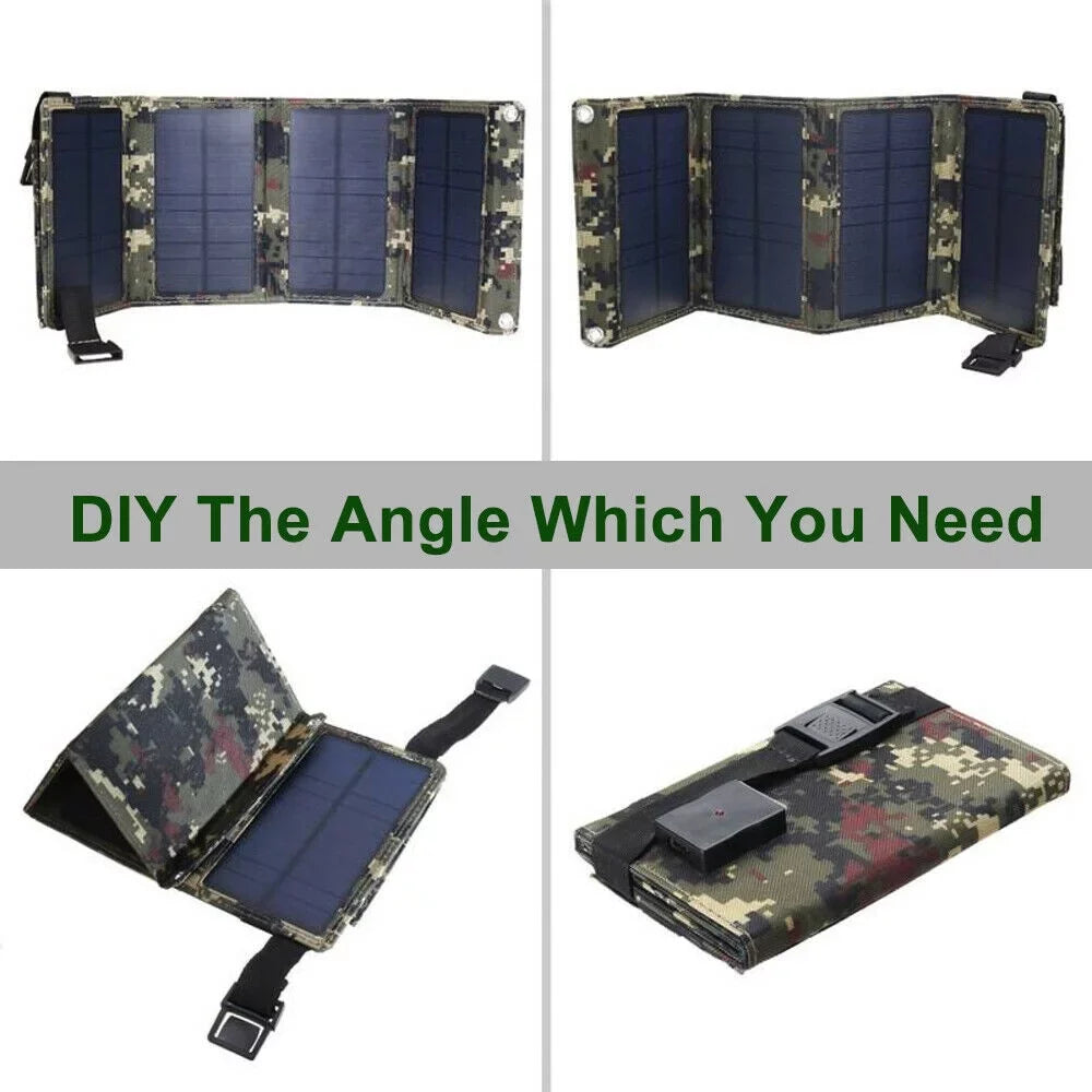USB Rechargeable Camping Battery Foldable 80W grade Phone Charger exterior Hiking Portable Solar High Panel