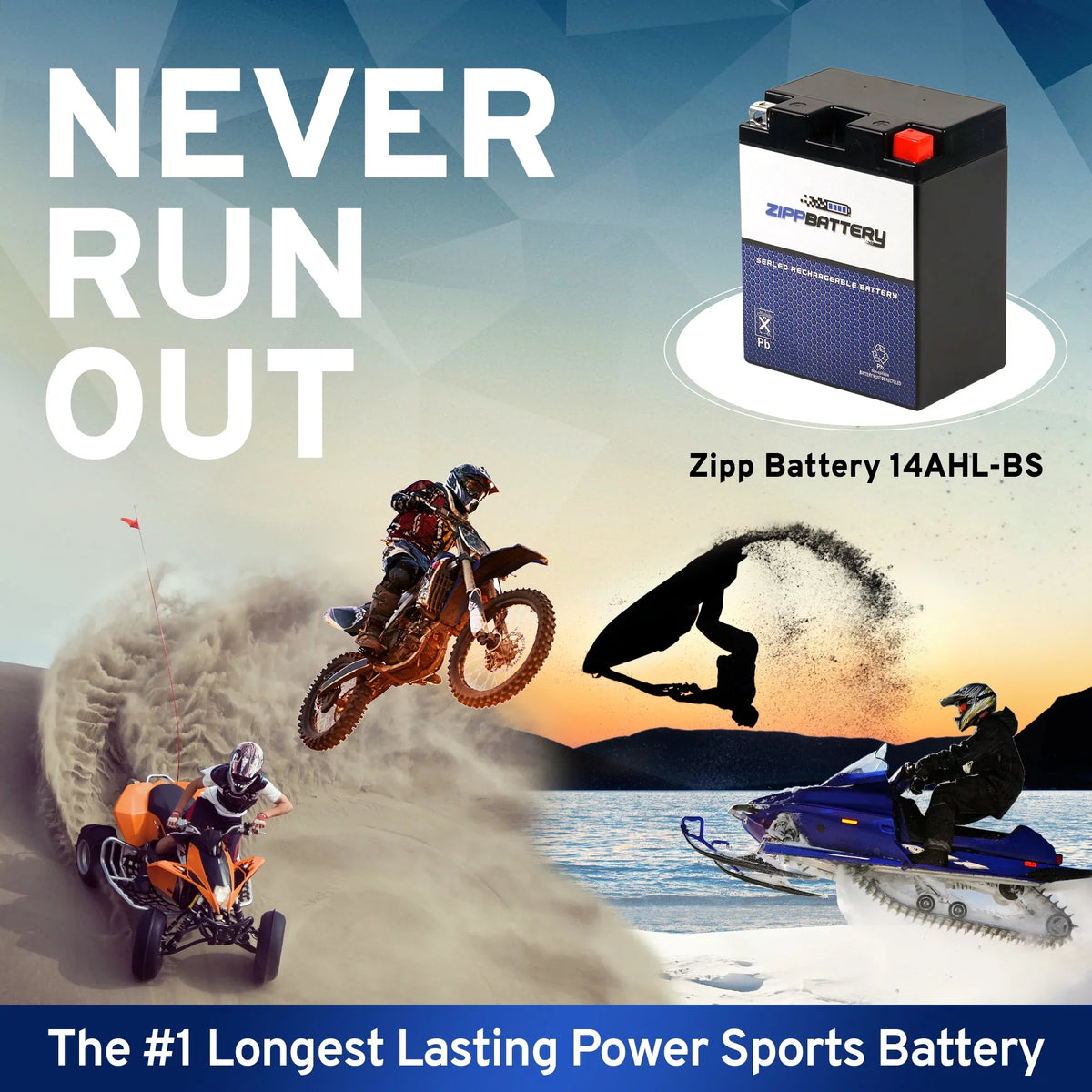 CCA) Battery Zipp 12 Gsx-r1100 Motorcycle YTX14AHL-BS (14AHL-BS Ah, 1100cc 210 Battery for 1990 Volt,12 Suzuki