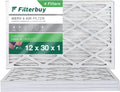 Air Filterbuy HVAC 12x30x1 Pleated (4-Pack) AC MERV Furnace Filters 8