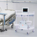 Clinic Rolling Dental with Heavy Trolley Medical Spacious Hospital Miumaeov Utility Duty for 360°Rotate Salon Cart Dirt Tier Trolley 2 Drawers Beauty Buckets Medical Wheels