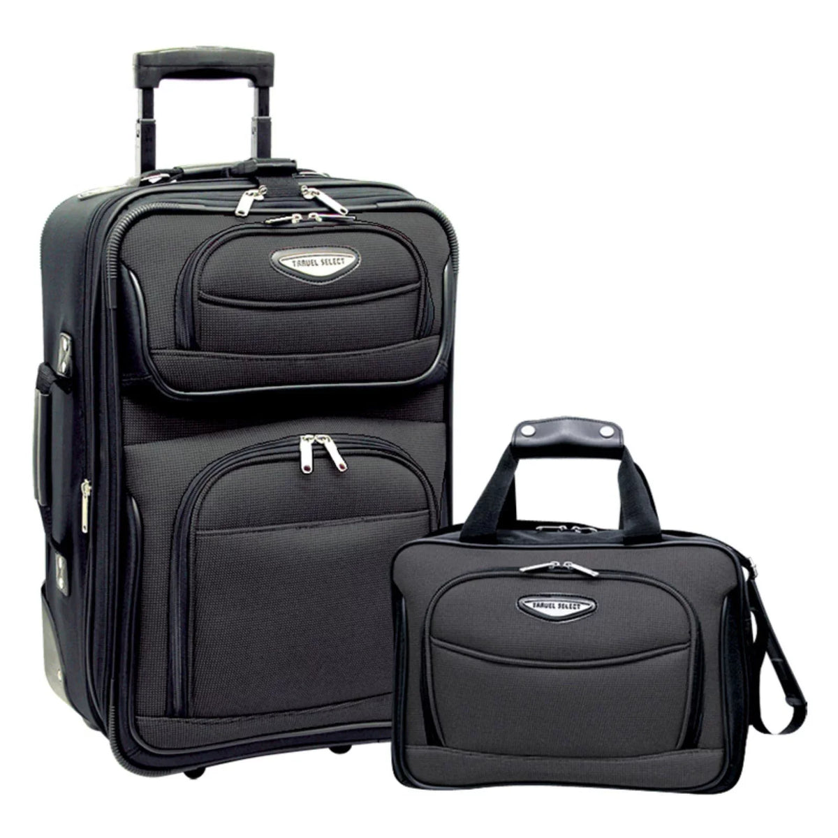 2-Piece Luggage, Amsterdam Upright Travel Select Rolling Set Orange, Expandable