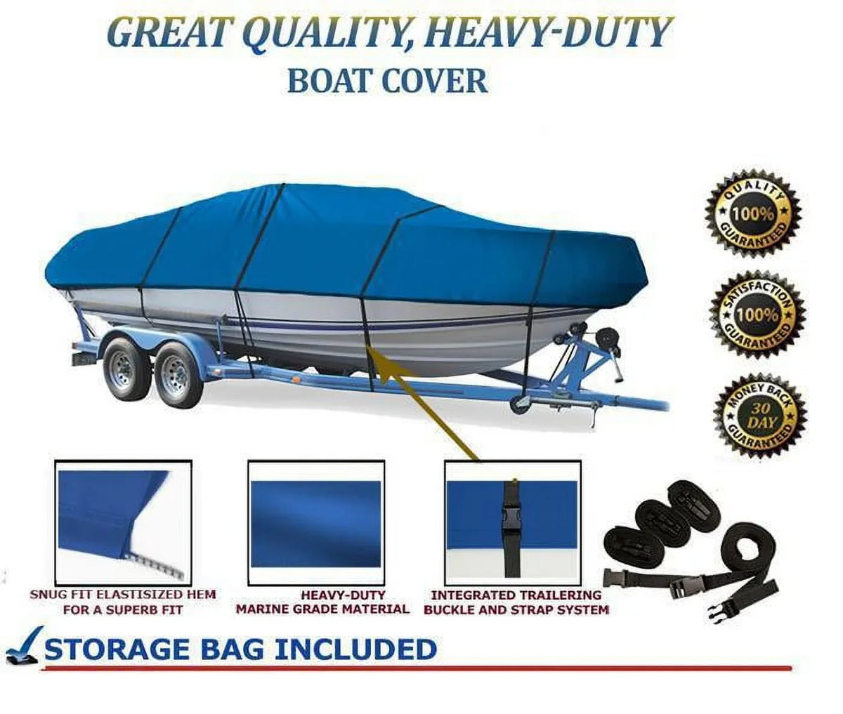 2007 DOO DRIVE grade for JET COVER Compatible WAKE 2008 SEA GREAT BOAT BLUE, 230