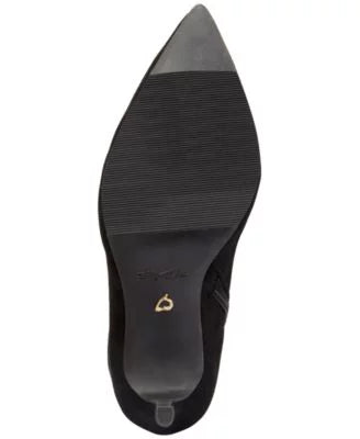 Boots 9.5 Toe Stretch SODI Black Womens Stiletto V-Notch Zip-Up Comfort Cushioned Rajel Pointed Gore M THALIA Shoes