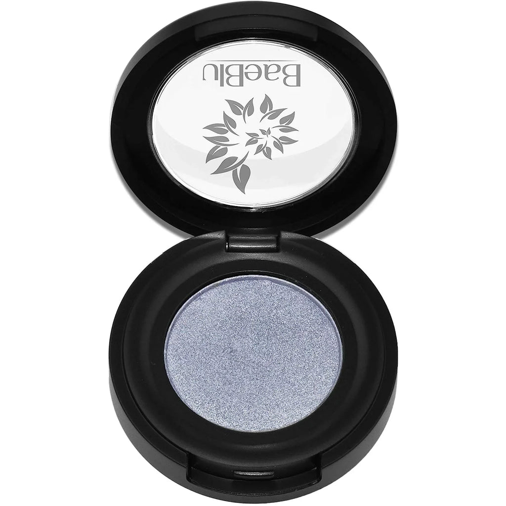 in Sterling Velvety 100% USA, Organic Made Smooth Eyeshadow Pressed Powder, Finely BaeBlu Hypoallergenic Natural