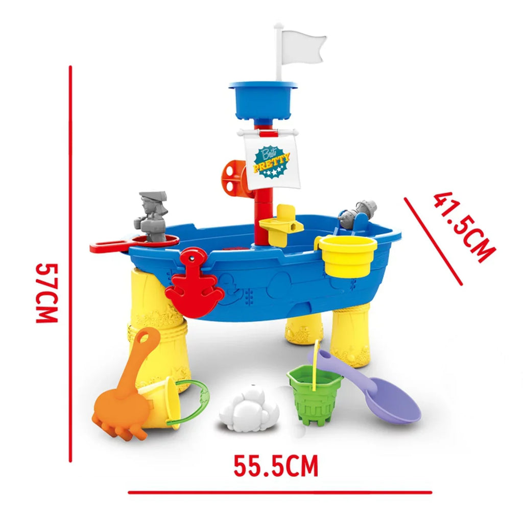 Toddlers Boys Toys liquid 21 Ship Girls 3 Table Toy Pirate Pcs Y for + Mundo Sand Beach Sandboxes