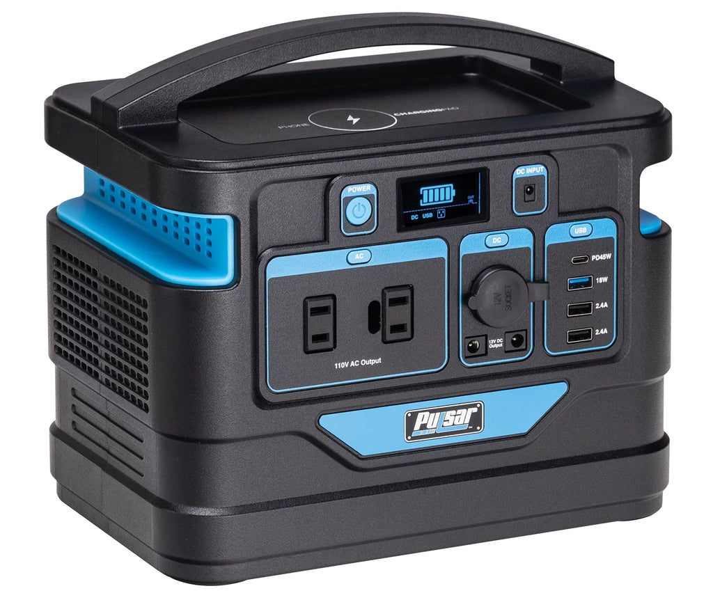 Watt Wireless (518Wh and Charging Portable Capacity) with Lithium-Ion Display LCD 500 Power Pulsar Pad Station