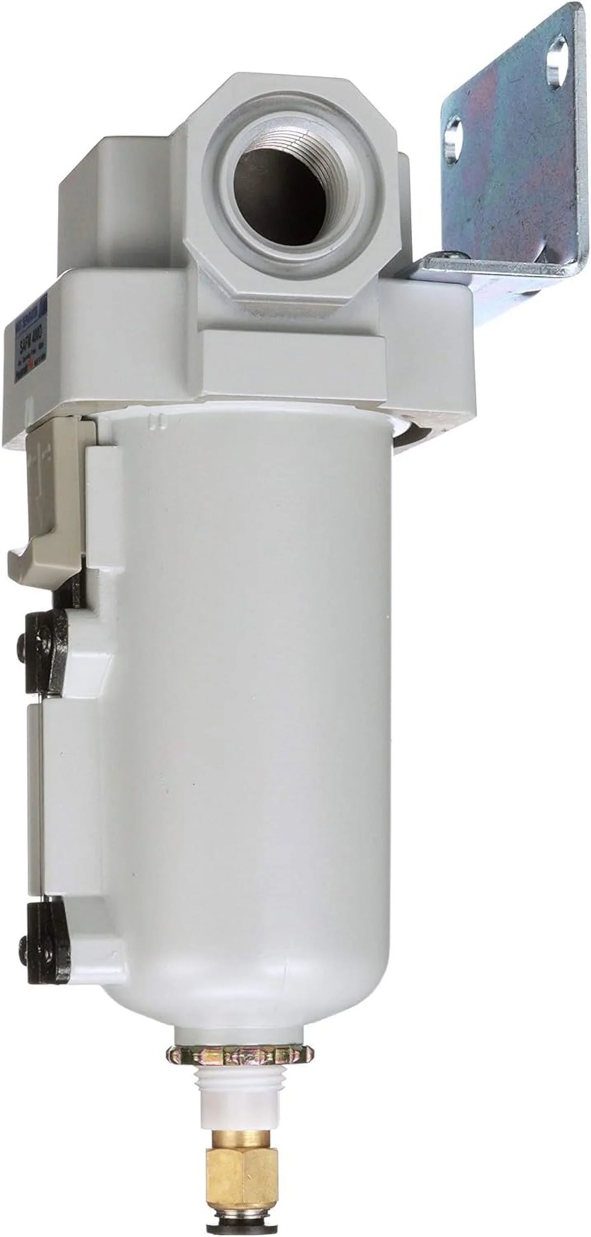 compressed metal auto bowl, bracket drain, coalescing 0.1 npt - filter, 1/2" micron, air