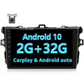 Inch Bluetooth/FM/WiFi Backup Car 2012, 9 with Touch Unit + Radio 2009 2GB 2010 Built-in 2008 2011 Android Camera Navigation Head Stereo Screen Android GPS 2007 2006 for Car Corolla 32GB