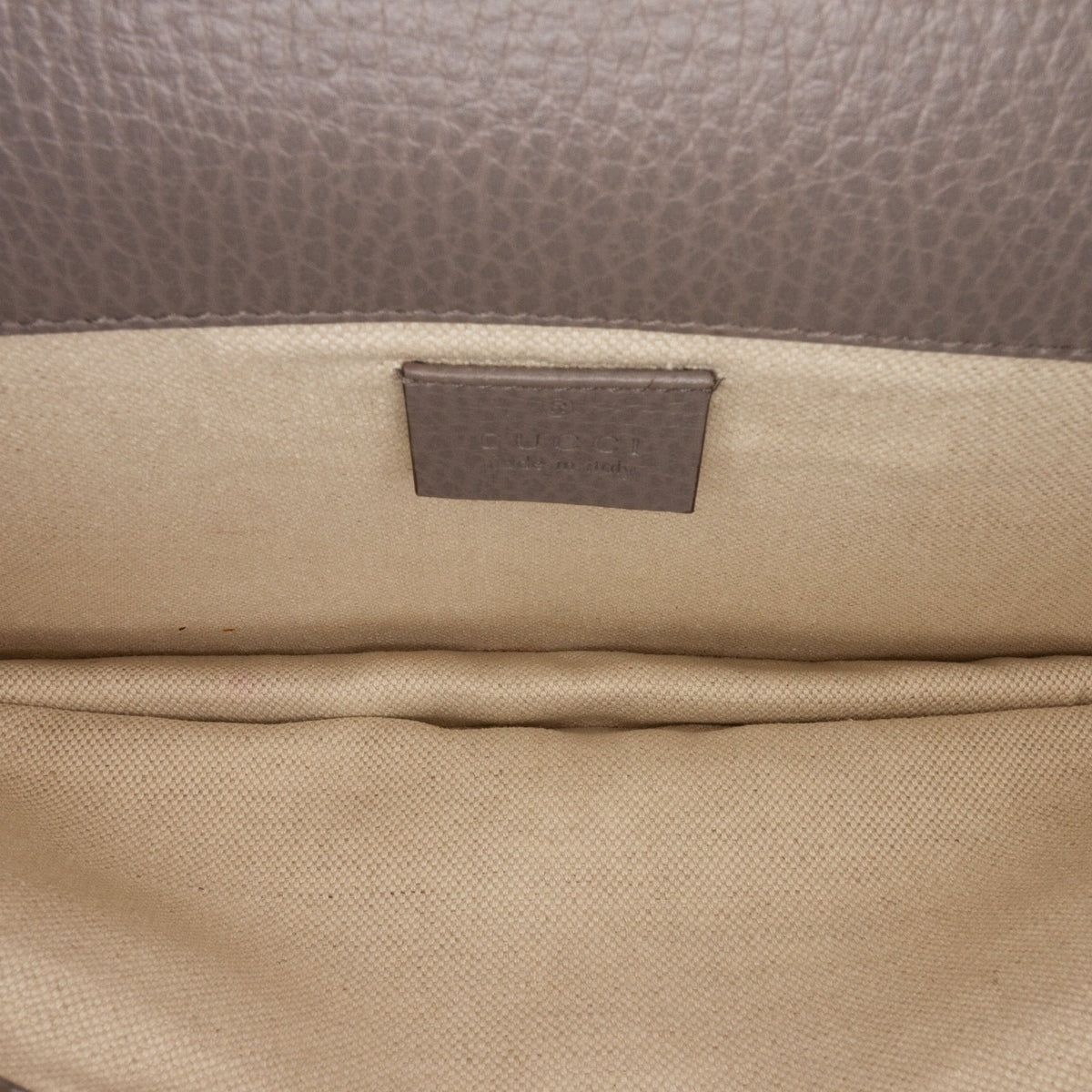 Authenticated Unisex Shoulder Calf Pre-Owned Gray Bag Dionysus Small Leather (Good)