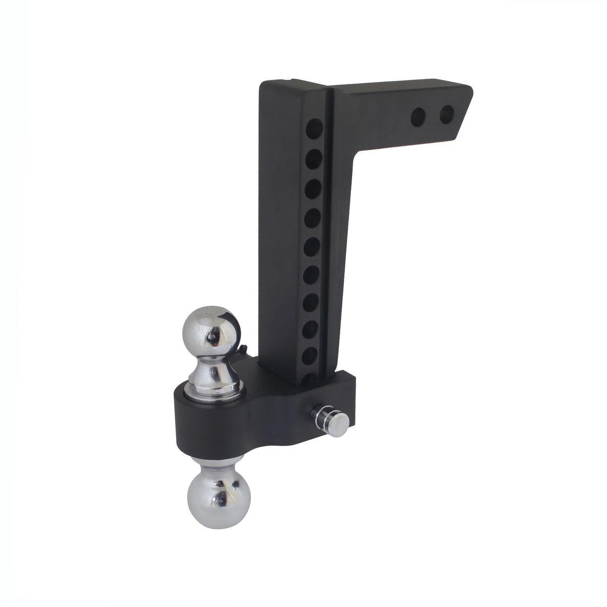 0-10" Hitch: Resistance) Valet with Drop (700-Hour 10K Blackout Reversible 2-5/16" Wrinkle Trailer Drop, Coating High-Grade Powder Corrosion Ball, & Black Aluminum Series Adjustable Signature 2"