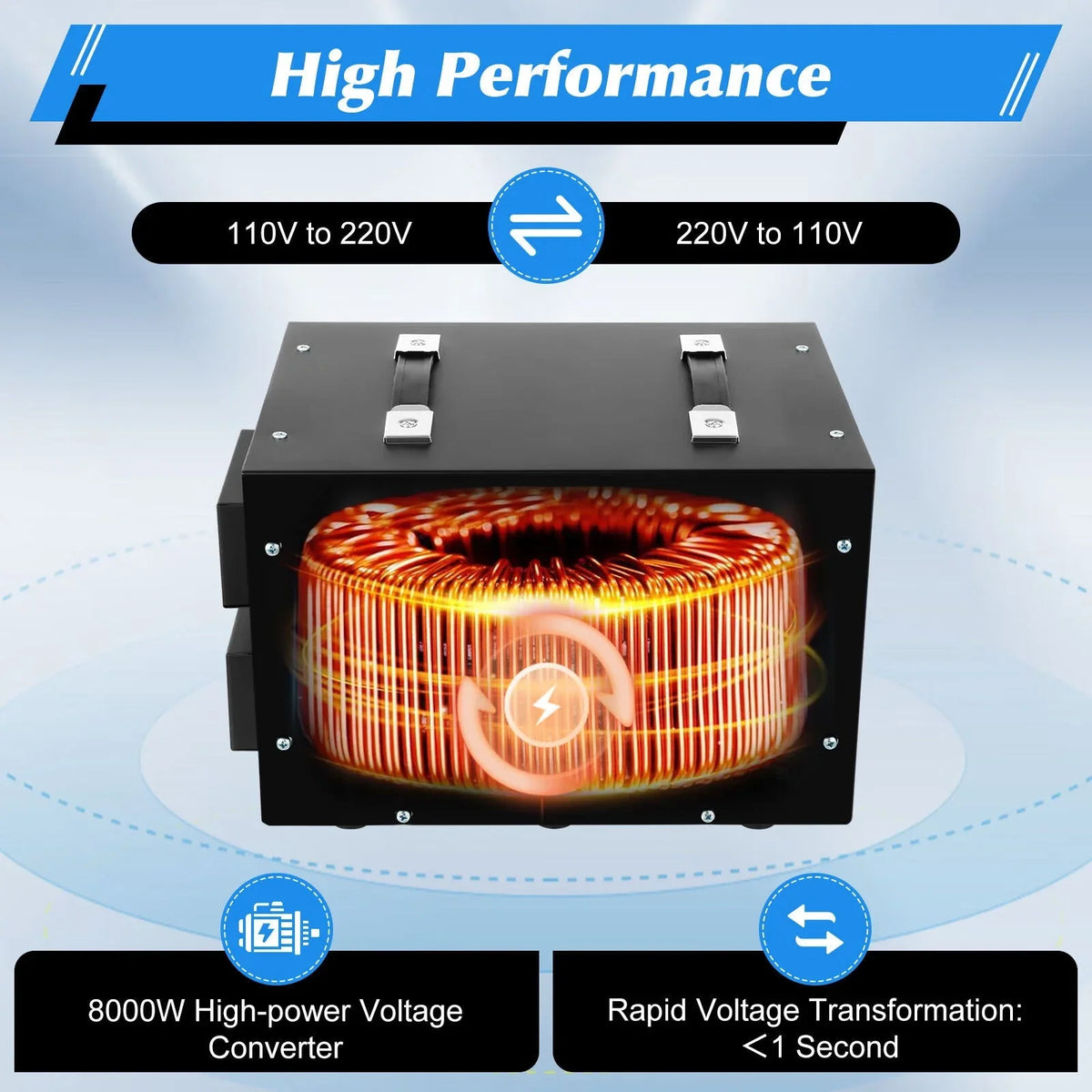 220V 110V Heavy Duty Wuzstar Step Voltage Converter Converter Up Down Transformer Electric to/from Step