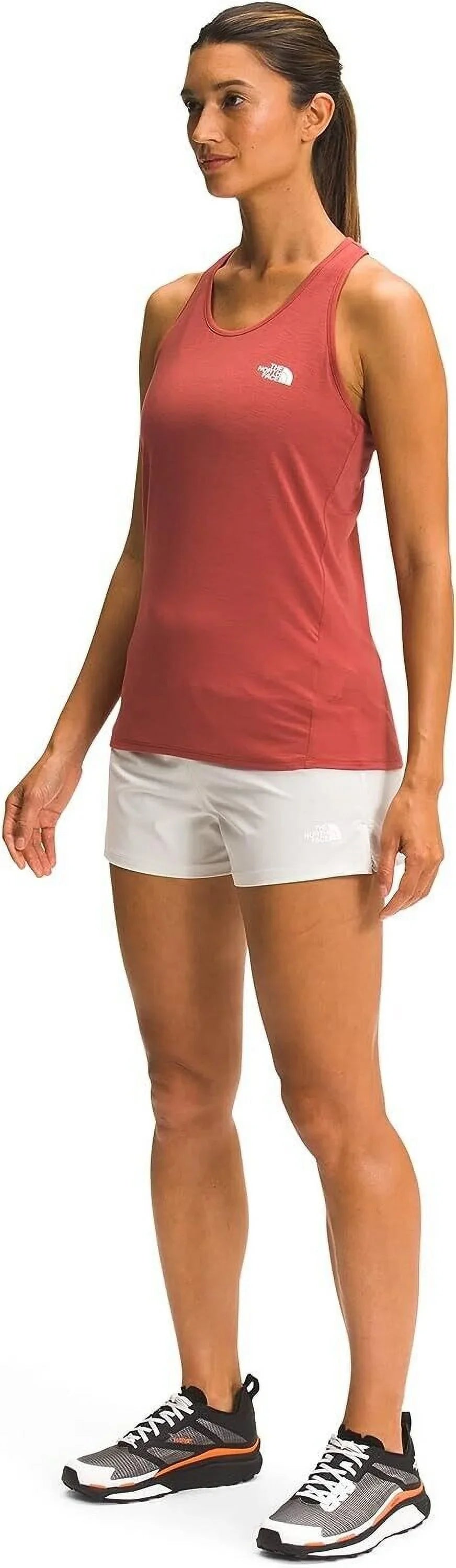 FACE Women's NORTH THE XXL Performance Wander Tank, Red Spice Tandoori dimension