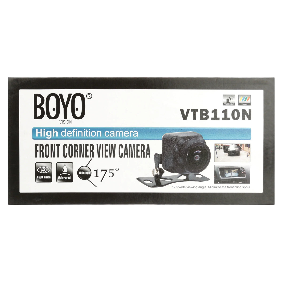 Corner-View Universal VTB110N - Mount Front Camera BOYO