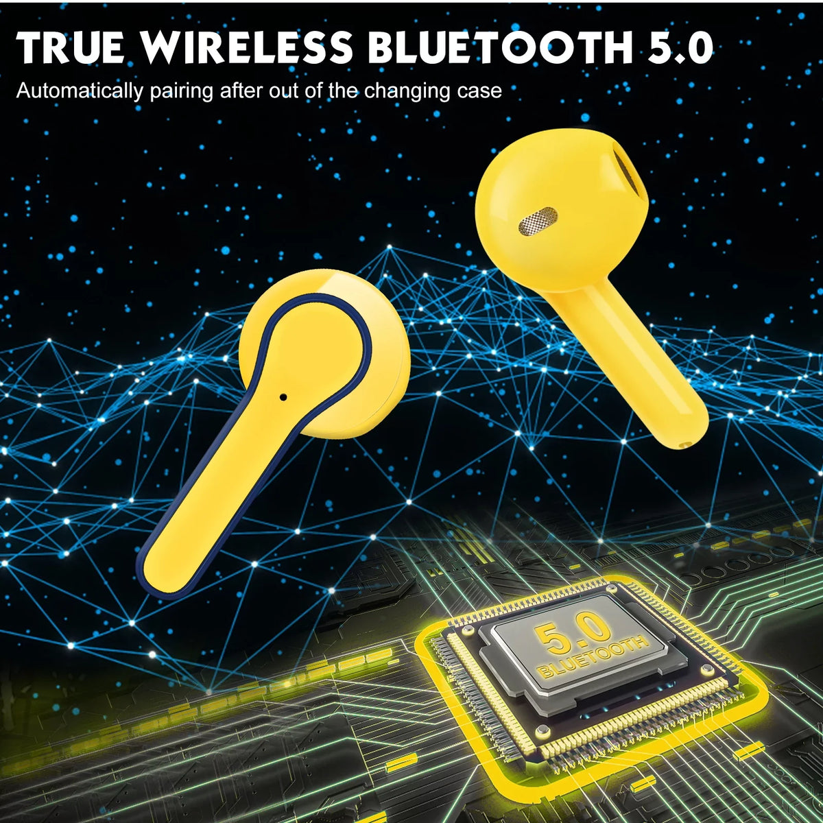 Ear UrbanX Digital & Q350 Headphones Sports Display Earbuds Waterproof Wireless Desire Bass HTC Work Bluetooth 728 For Microphone in with Music. for Earbuds & IPX7 Deep Ultra Bluetooth