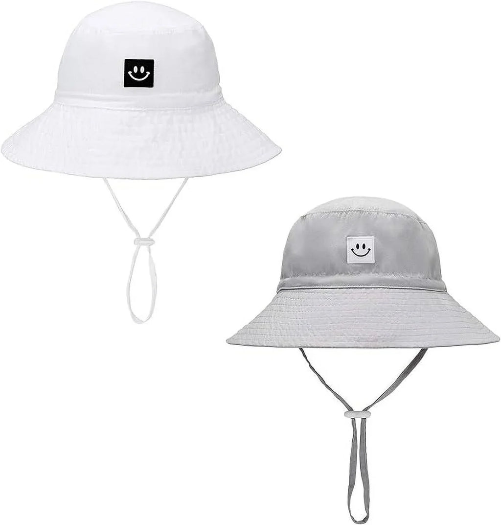 Bucket Smile boy Adjustable hat Face Cap for Nice Beach Girl Toddler Baby hat Sun Protective Baby Hat 50+ UPF Sun