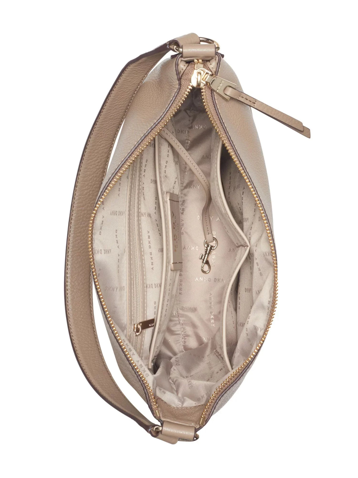 Hobo DKNY Brown Handbag Purse Adjustable Women's Strap Leather