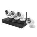 Wireless Channel Security Cameras 4 Full HD SNK-B73040BW with NVR Wisenet 1TB 1080p Resistant and 1080p 4 Hard System Bullet climate Video Drive