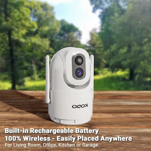 Remote with Security for E15 Pan-Tilt Siren, 2K Vision, 2-Way 3MP App Solar Cloud/SD Home Motion Detection, Camera Color Floodlight – View System, Night exterior Wireless Audio, 360° Cam XODO