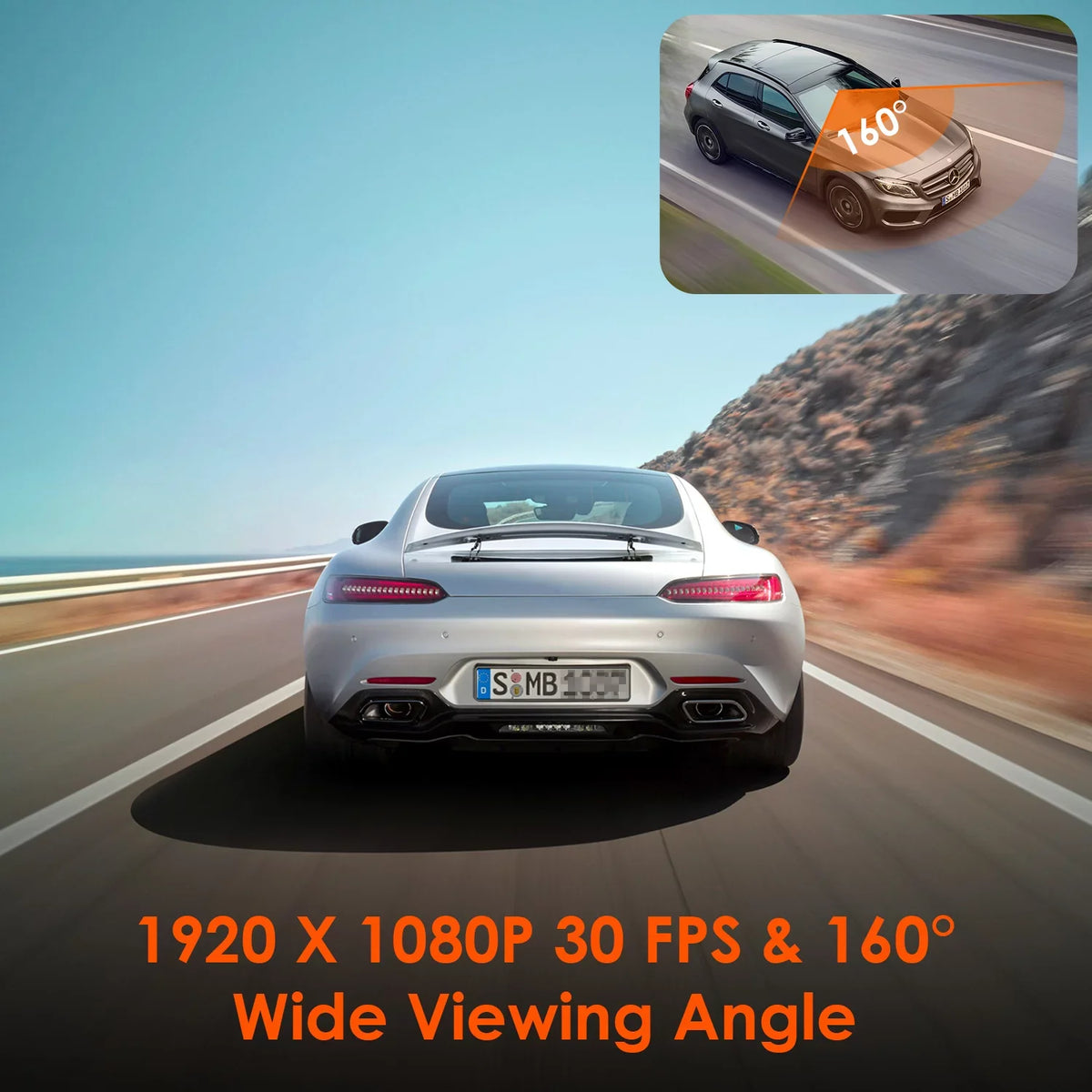 Control System, Compact 512GB with Car Dash Support WiFi Voice W camera G-Sensor, Max 24/7 GPS Lite) Cam 160° (E1 Vantrue Mode, Mini X Angle, 1080P, Dual Parking 1920 Wide