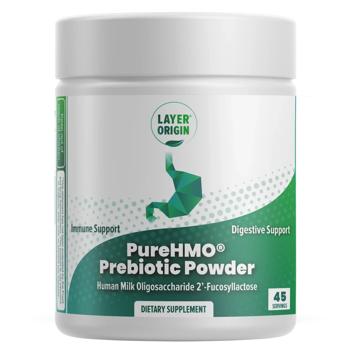 Powder - 1950 - PureHMO Servings 2'-Fucosyllactose mg - Human 45 Bioidentical Milk Oligosaccharide