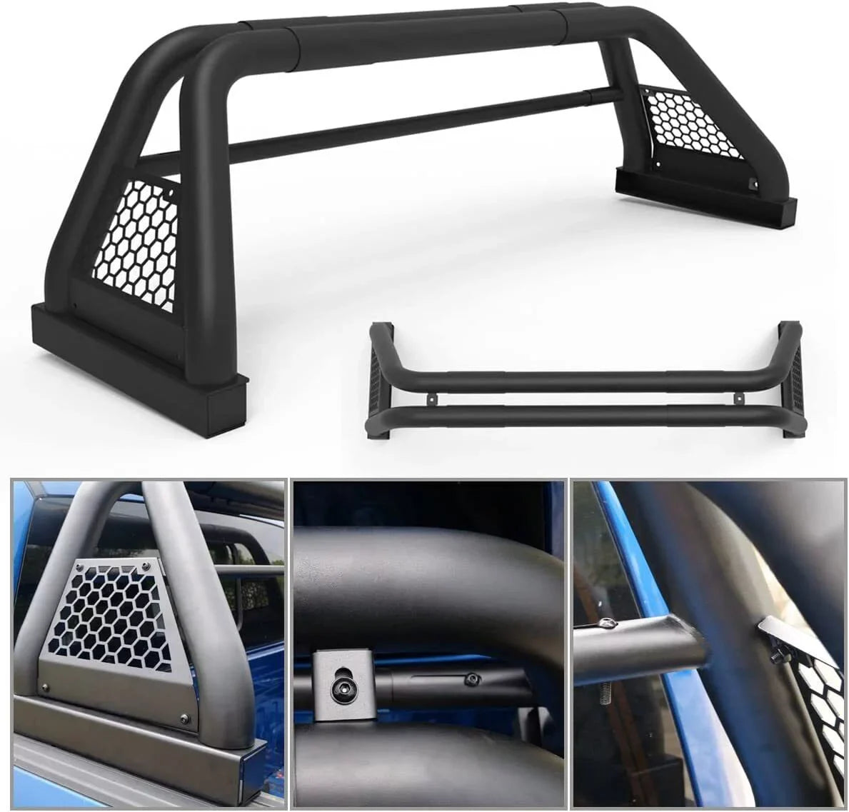 Sport Bed Truck Silverado/GMC 2019-NOW Roll Chase Rack Bar 62.9-74.7" sierra Chevy For Bar Adjustable Fit