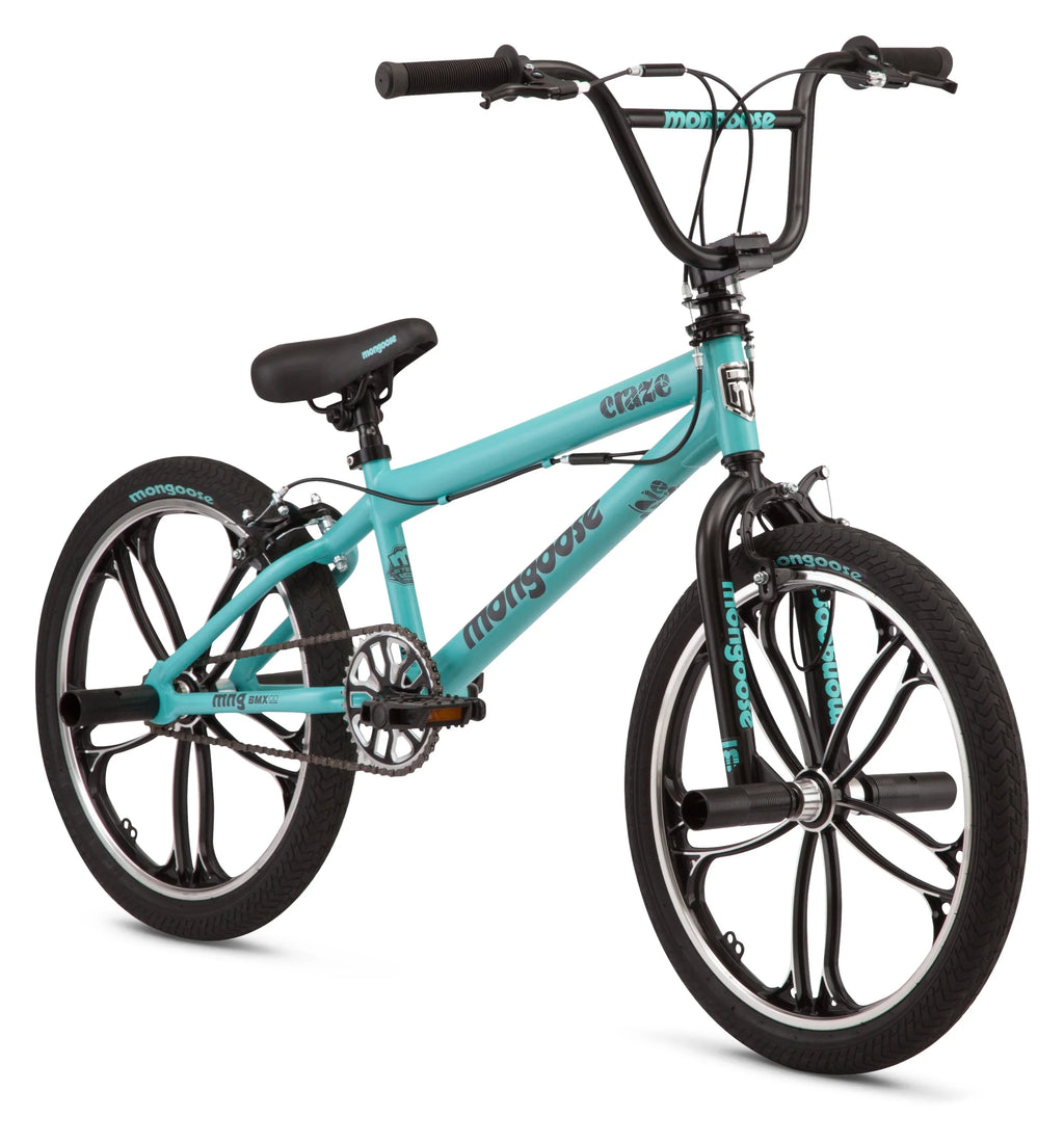 BMX Girls Kids Mint Boys and Bike, and Black Mongoose 6+, 20 Ages inch Craze