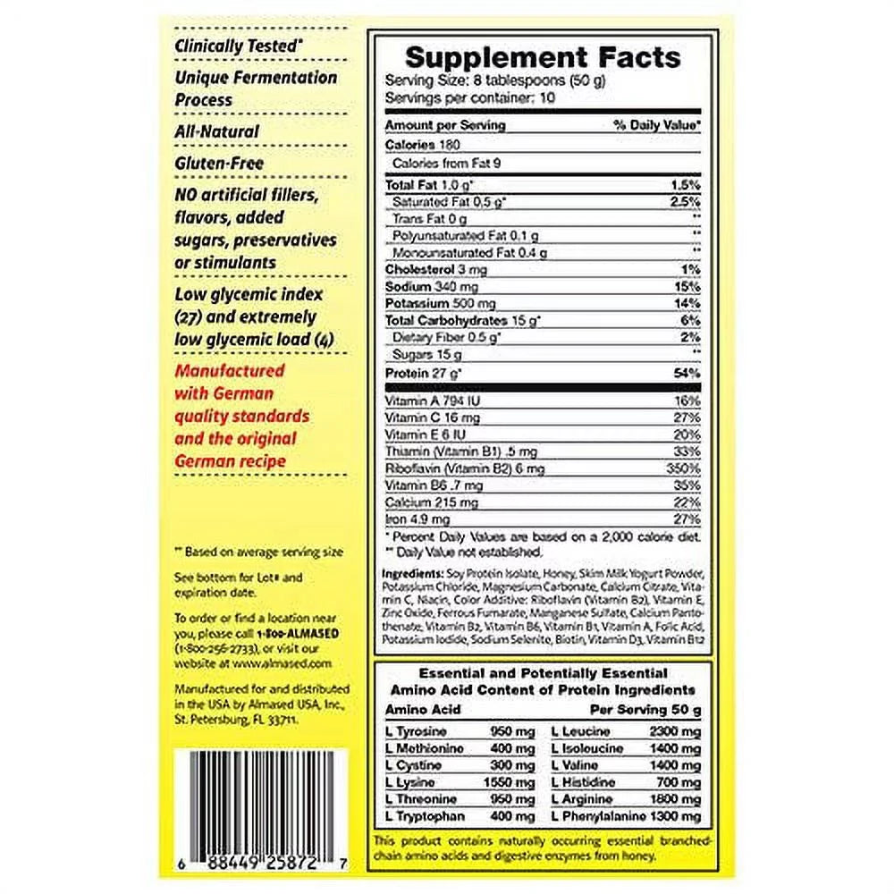 Shake Measuring Powder 17.6 Bundle Replacement Set and a Protein (3 Lumintrail with Meal Almased Pack) Bottle Spoon oz Multi Shaker