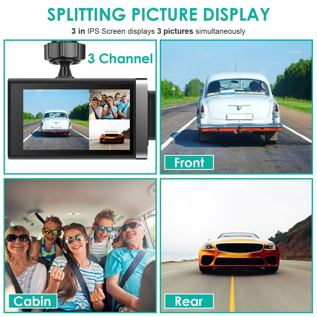 Full HD 2K G-Sensor Parking Recording Night iMounTEK with GPS Monitor Loop Dash Vision DVR Car 140° Recorder Dashcam Video Car Cam Angle