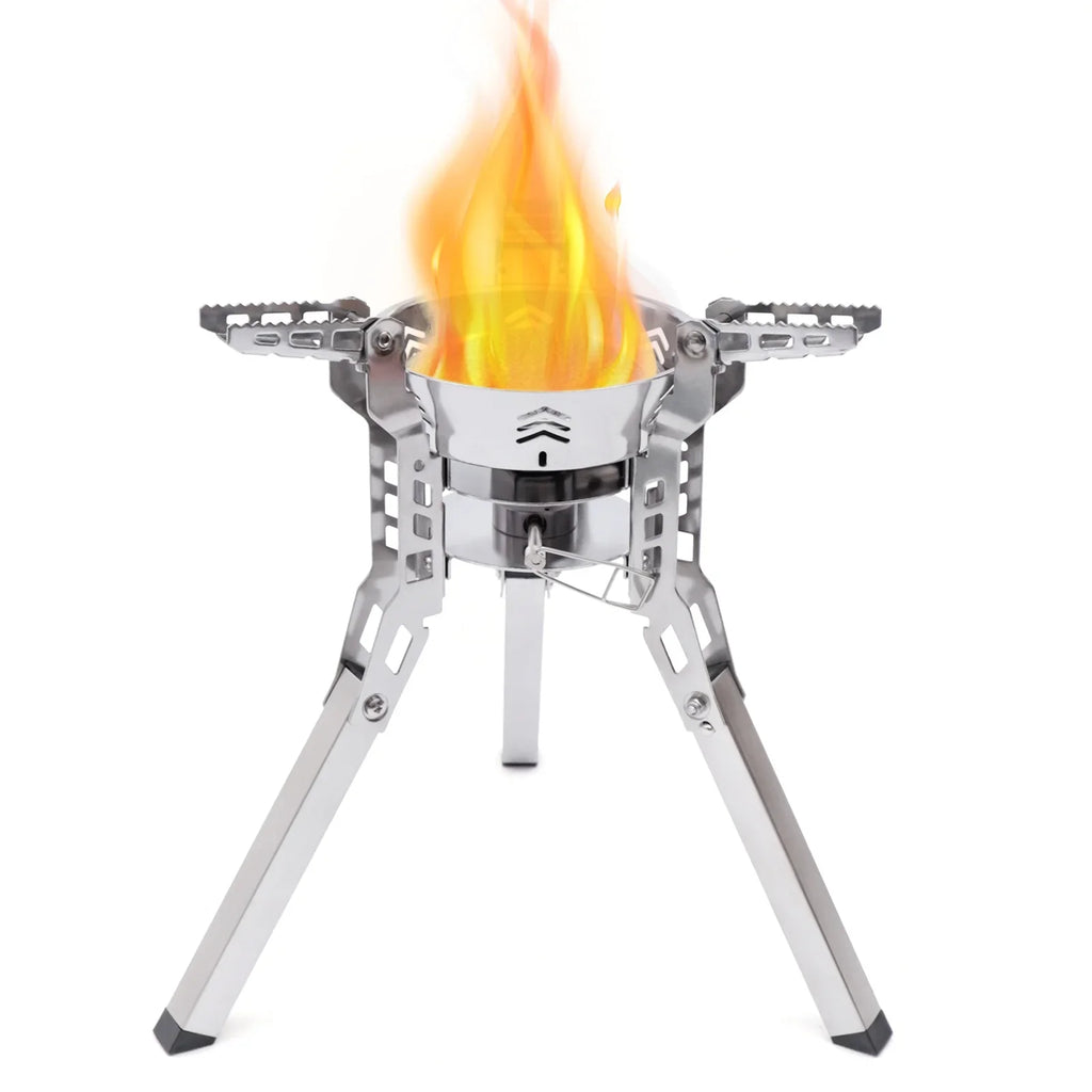 for Hiking Piezo Stove Ignition exterior Small with Camping Barbecue Portable Travel Backpack Burner Stoves Cooking Miumaeov Camping