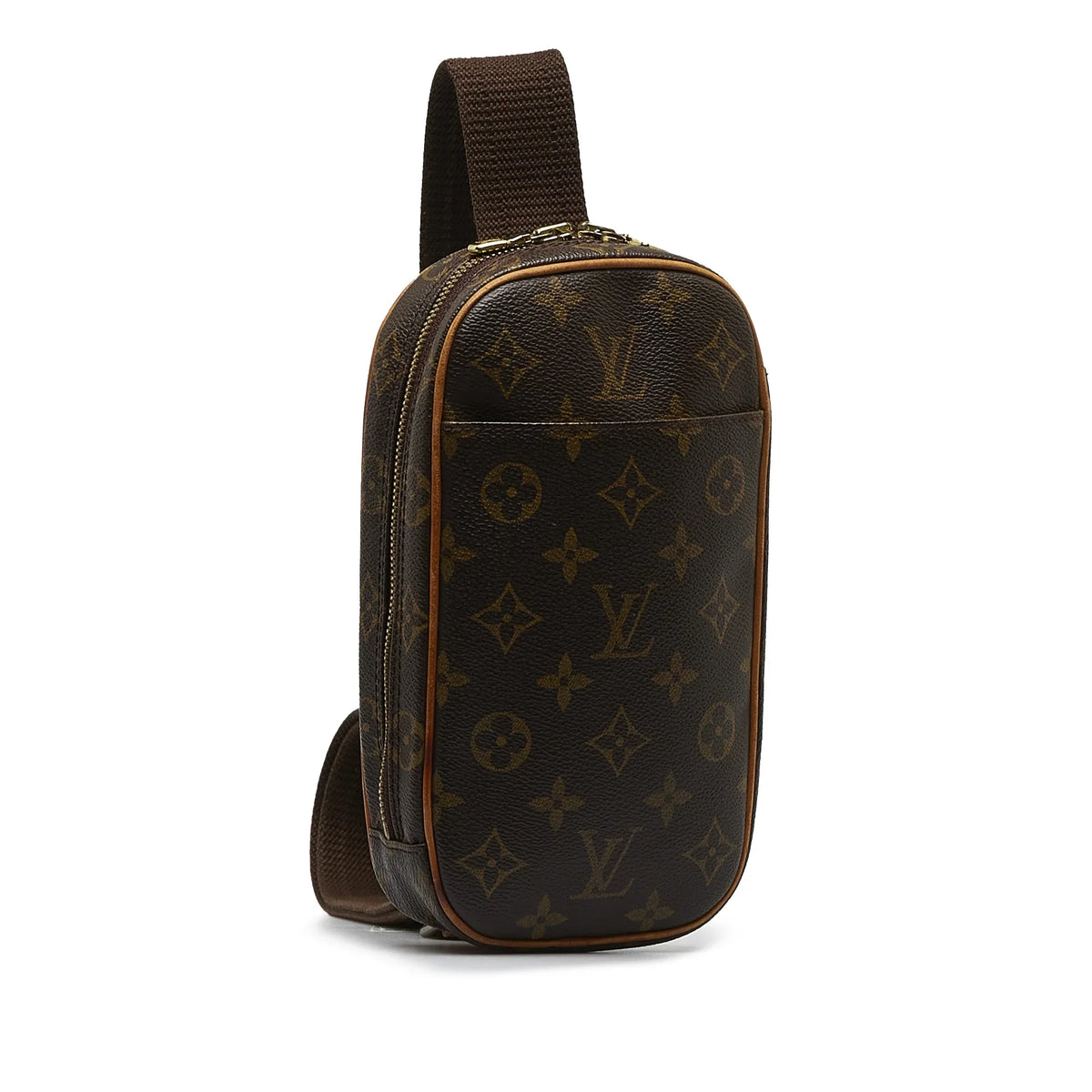 Pochette Crossbody Pre-Owned Bag Brown (Good) Authenticated Unisex Gange Monogram Canvas