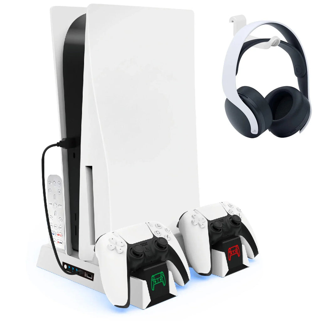Playstation Station Fan 5 For Charger Controller Stand For Vertical PS5 Cooling