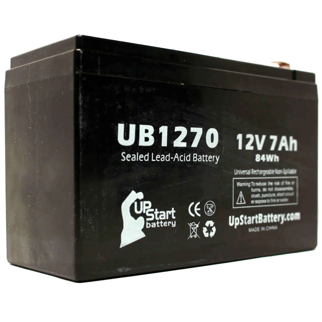 Sealed Terminal, Replacement Adapters Terminal 4 Battery Universal UB1270 - Acid F2 AGM, SLA) Pack 7000mAh, - F1 to Upsonic Battery Compatible 2x 7Ah, Includes Lead (12V, - F1 PCM200VR
