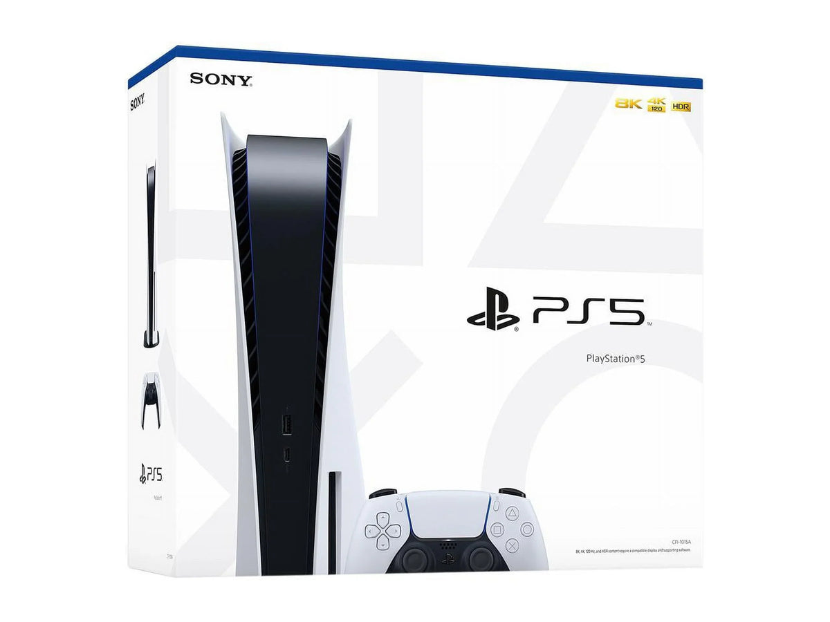 PlayStation_PS5 with (Disc TEC Extra Charging Console One Version) Gaming Station Controller Dual Plus Bundle