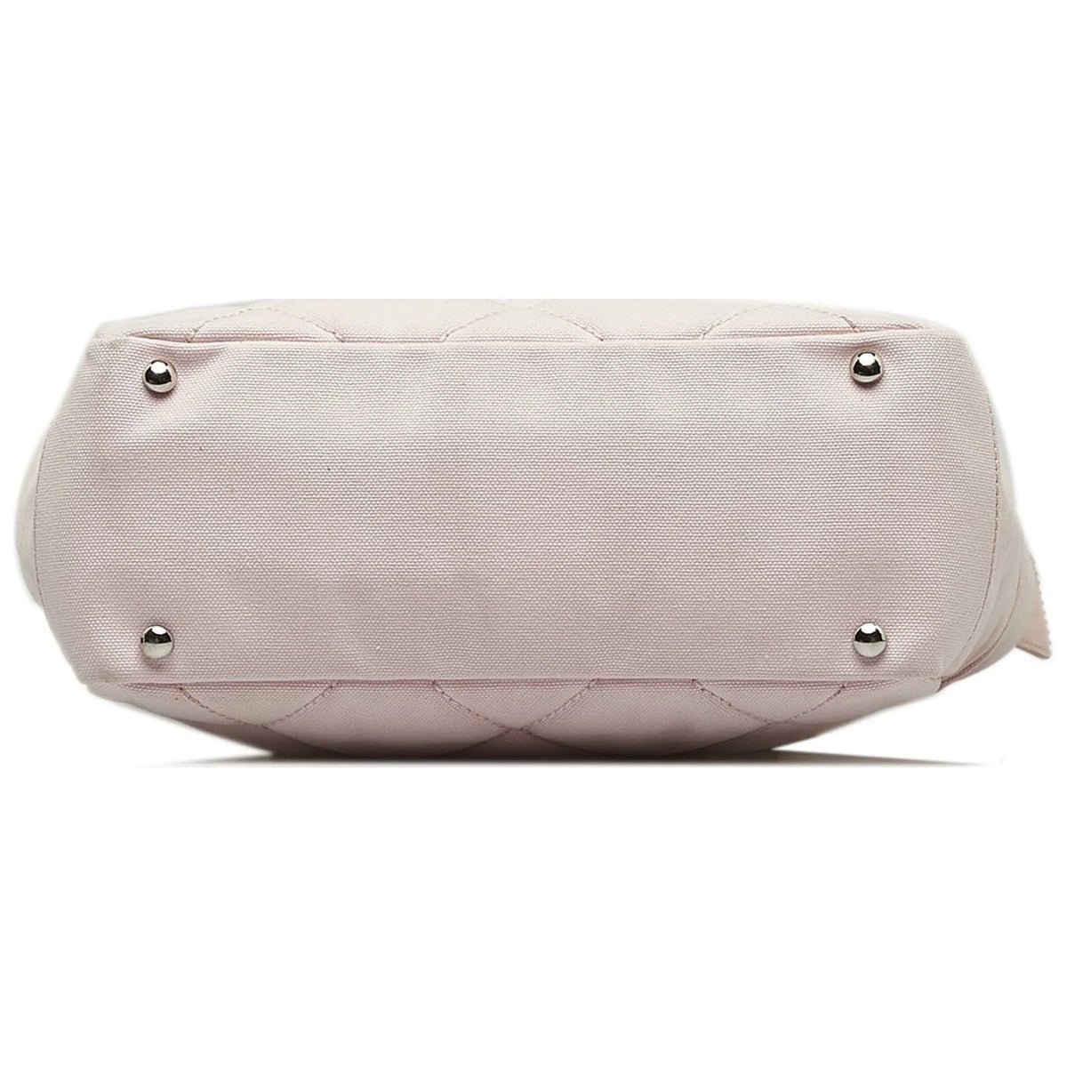 Authenticated Canvas Paris-Biarritz Pink Unisex (Good) Fabric Tote Tote Pre-Owned Small Bag
