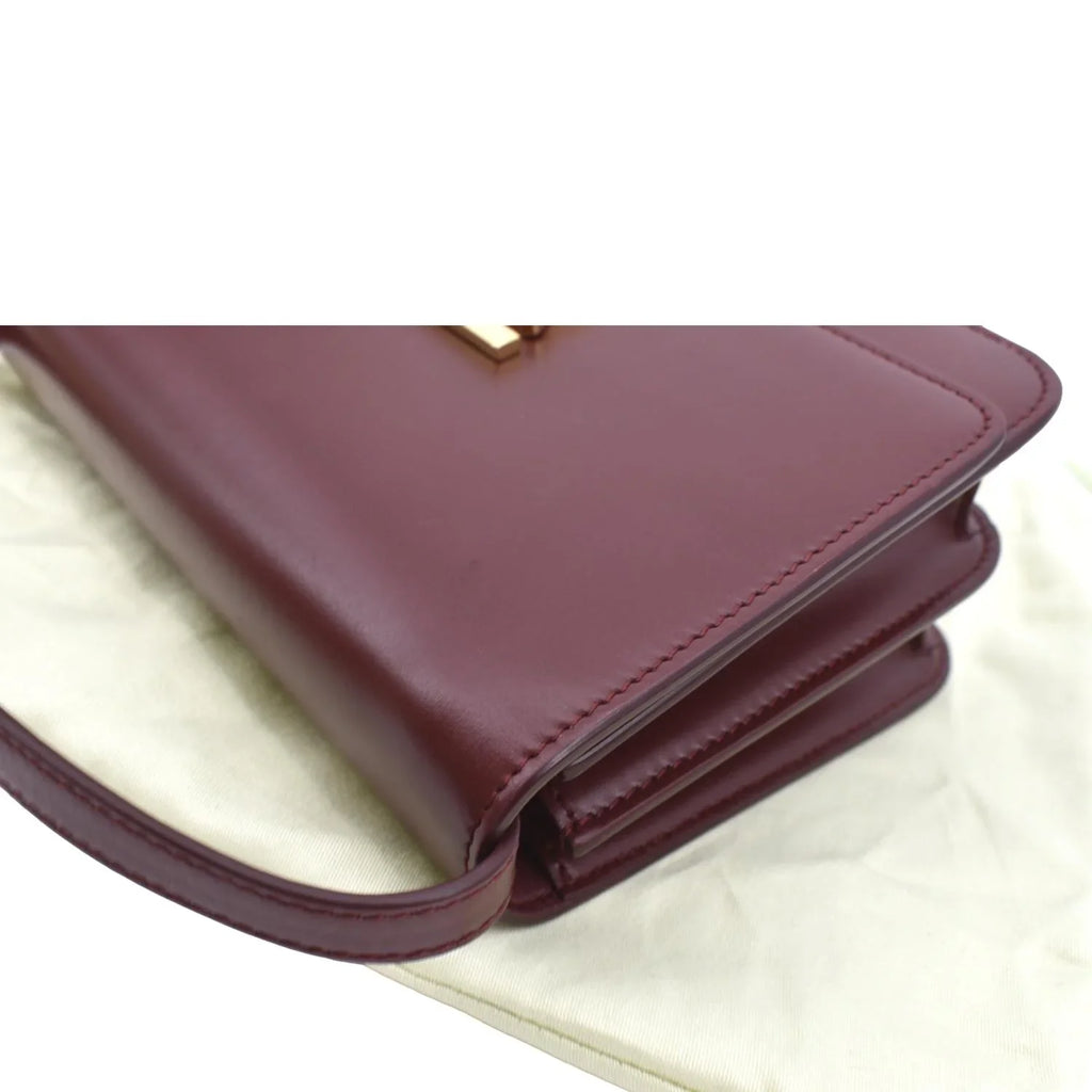 Tb Shoulder Pre-owned Red Leather BURBERRY Bag Lola