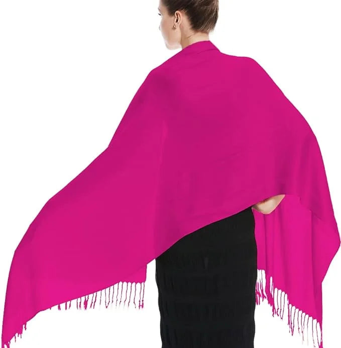 Pashmina Wrap, Set Pink) Pink Bridal Shawl, 10 Hot of Wedding Scarf Bridesmaid (Hot Shawl Shawl,