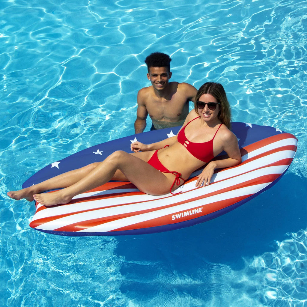Surfer Americana Inflatable Swimline Mattress Pool