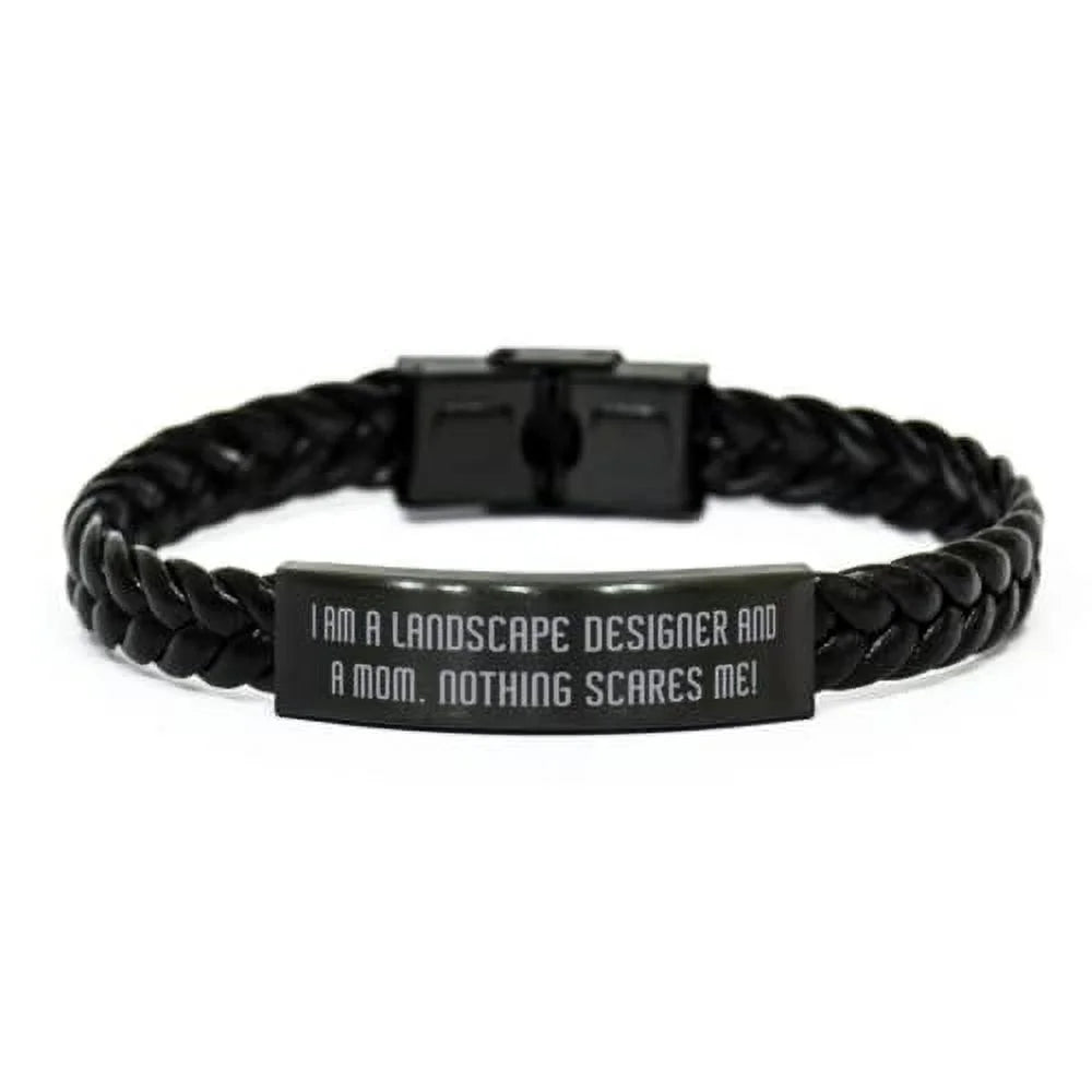 Nothing for Mom. Me!, Scares a Nice Mother's Day Landscape and Love Braided Bracelet, am I Mother, Leather Designer Mom a