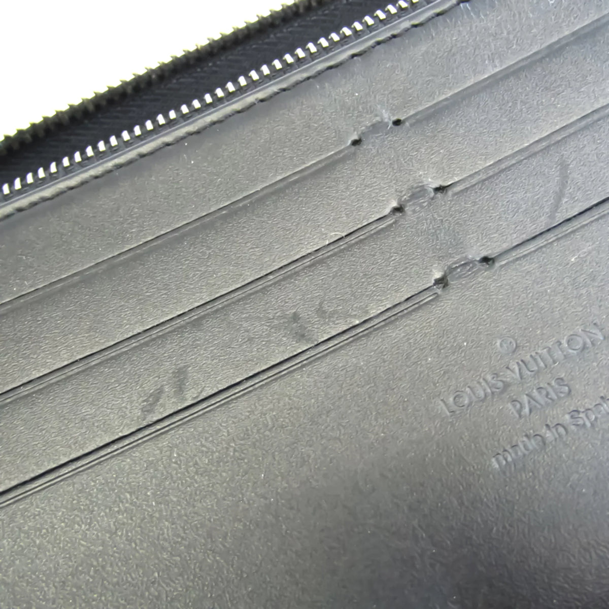 Long Basalt (Good) Wallet Pre-Owned M97026 Zippy Utah Leather Men's Organizer (bi-fold)