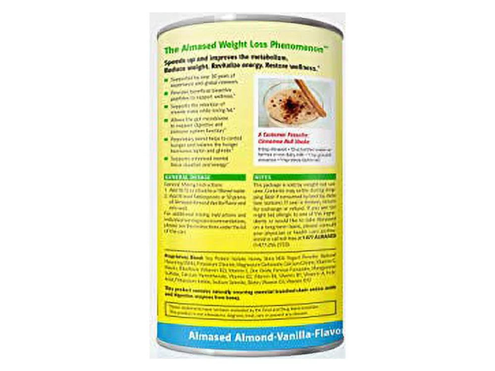Almased Flavor, non-GMO Powder Replacement shakes Meal Weight Gluten-Free, (2 – oz 17.6 Loss – Vanilla pack)