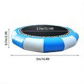Floating Trampoline 880lbs Pool Sport Blue 17-ft Swimming DENEST Max Island Inflatable liquid Capacity Lake 400kg/ liquid Bounce
