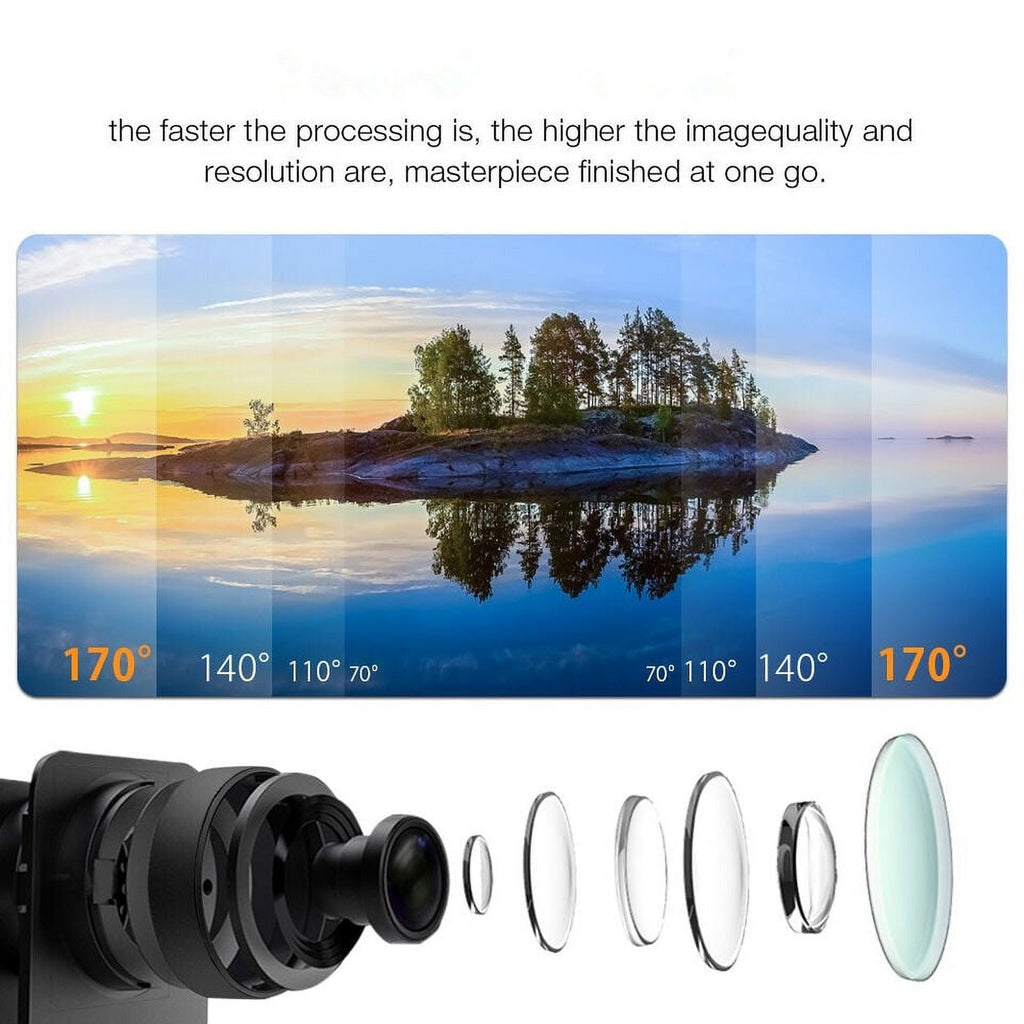 Waterproof, Under Camera HD Camera Included Carry TF 30M Battery, Action Sports 1080P Case Card,